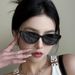 Cat Eye Women's Sunglasses, Frame 2025 New Style, Oval Sunglasses For Small Faces_voghion.com