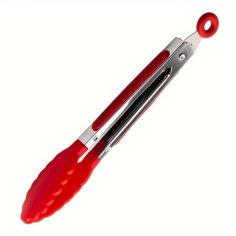 1/3/7pcs Heat Resistant Kitchen Tongs 7-Inch Mini Food Tongs With Nylon Tips For Cooking BBQ Grilling Salad Baking Tools144_voghion.com