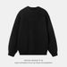 Unisex Oversized Knit Sweater With 3D Shoulder Line – Soft Loose Fit Pullover, Minimalist Solid Color Top For Winter (Black/Tan/Light Grey)_voghion.com