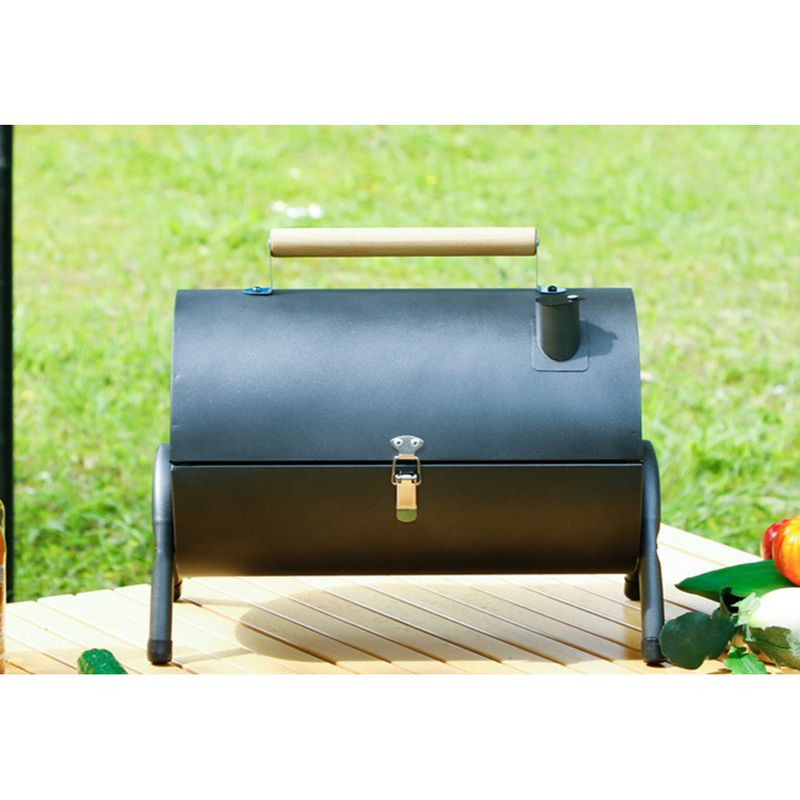 Camping Dual Use Outdoor Barbecue Grill American Smoked Stove Portable Household Carbon Oven_voghion.com