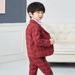 Bērnu apģērbs 2024. gada bērnu uzvalks, trīsdaļīgs uzvalks, plus samta zēnu bērnu uzvalks, rudens un ziemas stila mazs uzvalks, puķu meitenes kleita_voghion.com