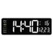 16 Inch Large Digital Wall Clock, Timer And Alarm With RGB Color Changing, Temperature Display For Home Office Large Screen_voghion.com