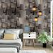 3D Line Self-Adhesive Sofa Background Wall TV Metal Grid PVC Wallpaper_voghion.com