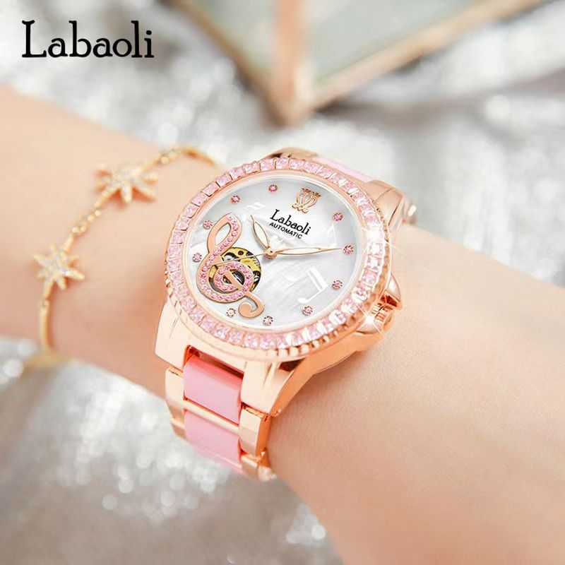 Labaoli új mechanikus kerámia női karórája LA095_voghion.com