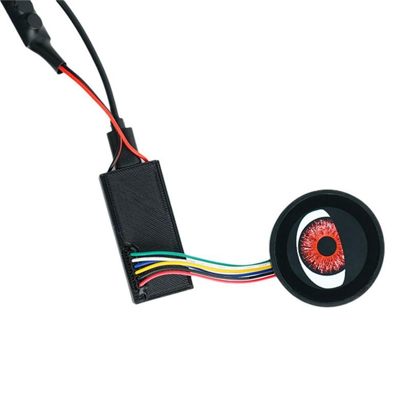 2 conjuntos de 9º carro elétrico, logotipo Devil's Eye Blink, pode ser instalado USB em qualquer modelo com um furo_voghion.com