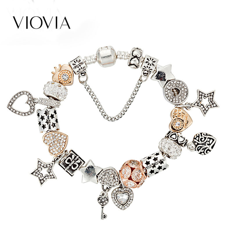 Pan-Familie beliebtes Stern-Perlenarmband, Valentinstagsgeschenk, beliebtes DIY-Schlüsselanhänger-Armband_voghion.com