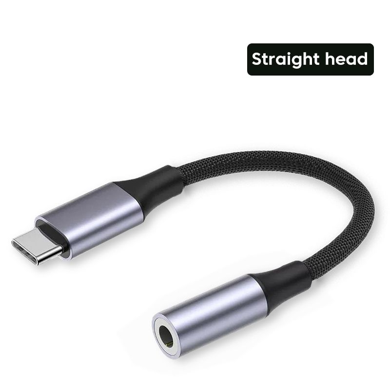 Type USB C til 3,5 mm Aux Adapter Hovedtelefonadapter Usb-C Jack Lydkabel til Samsung Galaxy S22 S21 Huawei P50 Usb-able_voghion.com