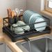 Kitchen Dish Countertop Plate Storage Household With Drainage No Installation Required Multi-Purpose Draining Bowl Rack_voghion.com