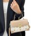 Elegante borsa a tracolla in PU ricamata con chiusura magnetica – Elegante borsa a tracolla per donna, motivo a scacchi alla moda, taglia media_voghion.com