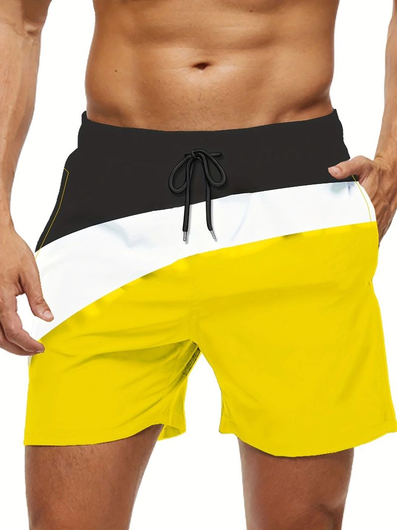 Vêtements pour hommes, shorts imprimés tendance, pantalons de plage à séchage rapide, vêtements d'extérieur pour hommes d'été_voghion.com