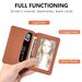 TechGlobe Phone Back Sticker 3M Adhesive Slot Holder Multi-Functional Clip PU Leather Simple Solid Color Card Case_voghion.com