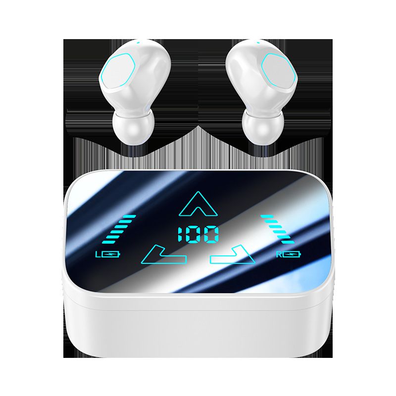 Bluetooth Headset, Power Bank, Large Power Tws, Long Battery Life, Digital Display Call, Emergency Charging, Cosmetic Mirror, Headset M48._voghion.com