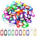100 sleutellabels, plastic sleutellabels met splitringlabelvensters, gekleurde sleutelhangerlabels geschikt voor thuis, kantoor, bagage en tassen_voghion.com