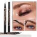 Eye Shadow & Liner CombinationTwo Pronged Eyebrow Pencil, Natural And Long Lasting, No Smudging, Sweat Proof, Non Fading, Ultra Fine Eyeliner_voghion.com