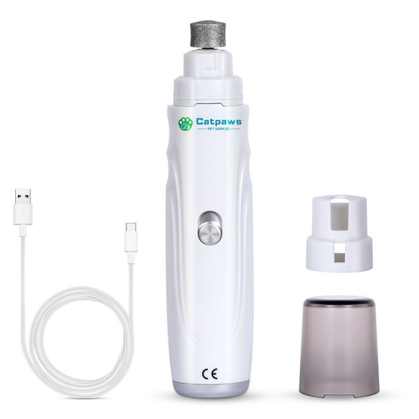 Düşük Gürültülü Evcil Hayvan Elektrikli Öğütücü Köpek Kedi Otomatik Tırnak Makası_voghion.com