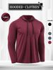 Sweat à capuche de performance pour homme - Haut de course slim évacuant l'humidité pour l'automne et l'hiver, vêtement de fitness léger à séchage rapide avec capuche réglable_voghion.com