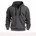 Modischer Herren-Freizeitsport-Pullover mit mehreren Reißverschlüssen, modischer und trendiger Fleece-Hoodie_voghion.com