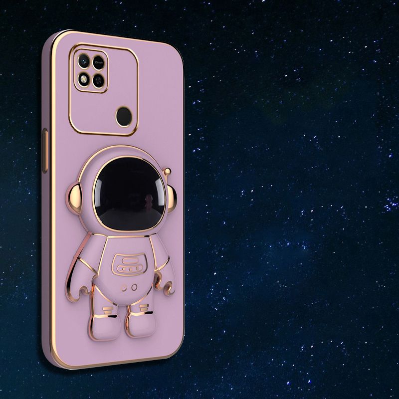 Funda de lujo con soporte de astronauta para Xiaomi Redmi 10C A1 A2 Plus 12C K60 Pro 10A 10 9T 9C 9A 9 8A 8 K50 K40, funda suave a prueba de golpes_voghion.com