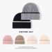 Color Blocked Autumn And Winter Men's And Women's Cold Hats Fashionable And Versatile Simple And Warm Thick Knitted Hats Outdoor Woolen Hats_voghion.com