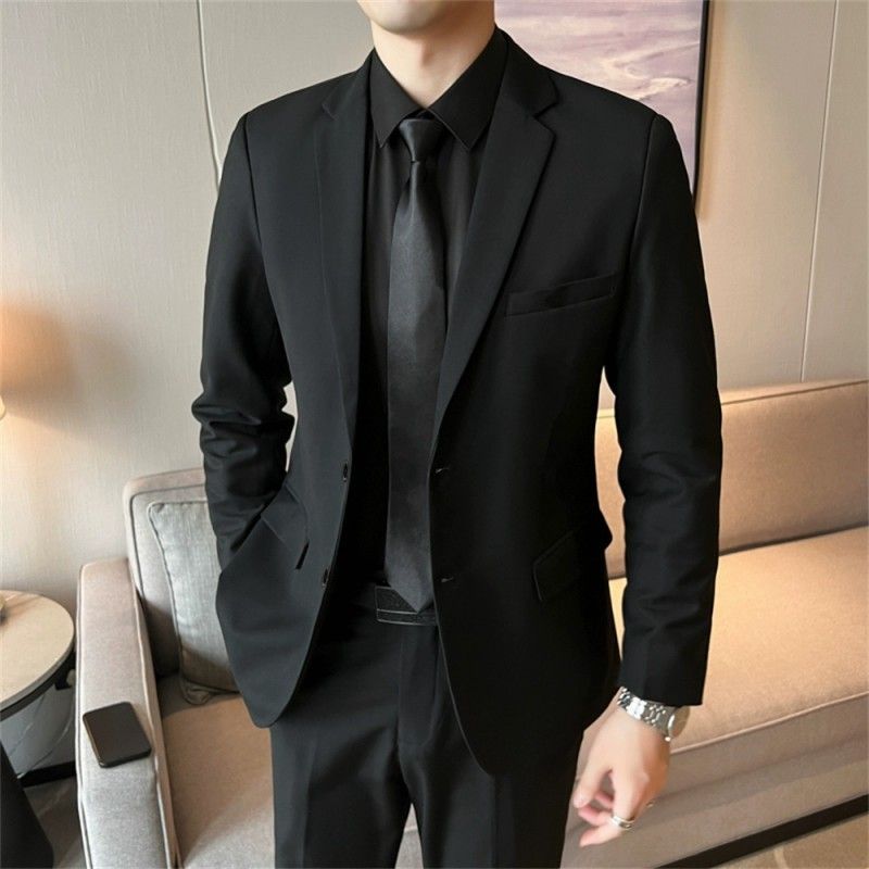 Giacca da uomo casual, formale, da lavoro, taglie forti, con elegante design slim fit._voghion.com