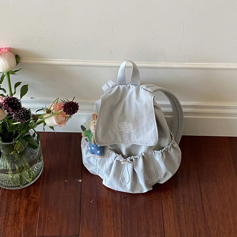 2025 New Custom Niche Lightweight Simple Nylon Korean Version Of Casual Multifunctional Office Travel Women's Small Backpacks_voghion.com