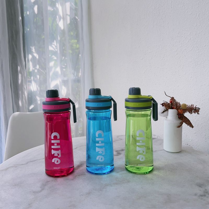 Garrafa de água esportiva de plástico de grande capacidade, portátil, para temporada de verão, com filtro, para atividades ao ar livre, copo espacial_voghion.com