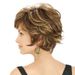 wigs women's short curly mixed color wigs brown and golden color wigs one piece_voghion.com