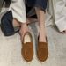SHLIANG Mote Semsket skinn Kvinners Casual Sko Merkedesign Myke Dame Loafers Mokkasiner Slip On Fritidssko Y0270_voghion.com