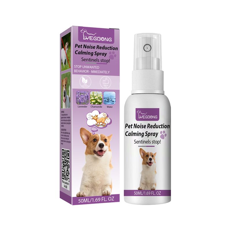 Støyreduksjonsspray for kjæledyr, berolig kjæledyr, forhindre stress, rolige følelser, redusere støyspray for kjæledyr_voghion.com