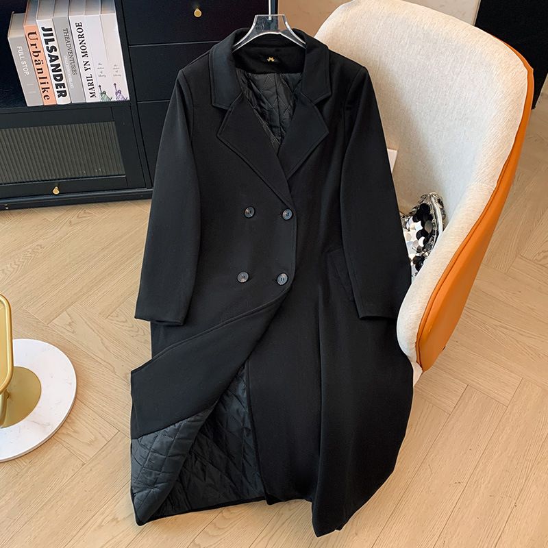 Sieviešu Apģērbs 300 Jin plus izmērs sieviešu apģērbs resns mm ziemas biezs polsterēts mētelis garš vējjaka commuter style jaka ziemas jauns_voghion.com