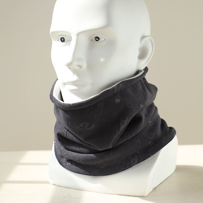 Cache-cou d'hiver pour homme - Écharpe polaire thermique pour cyclisme et activités de plein air (conception coupe-vent double couche)_voghion.com