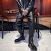 Punk Street Autumn And Winter Men's Skinny PU Leather Long Pants With Binding..._voghion.com