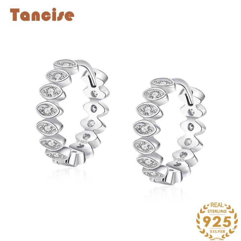 Tancise Sier Zirkon Ohrringe Für Frauen Hochzeit Partei Geschenke_voghion.com