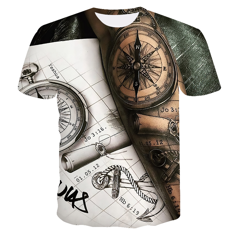 2023 Herren-Kurzarmshirt. Das neueste Herren-Sommer-Freizeit-Kurzarm-T-Shirt gepaart mit einem 3D-Druck_voghion.com