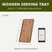 Kleines rechteckiges Serviertablett aus Massivholz – Mehrzweck-Kaffee- und Teetablett für die Inneneinrichtung und Desserts_voghion.com