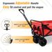 Collapsible Heavy Duty Beach Wagon Cart Outdoor Folding Utility Camping Garden Beach Cart With Universal Wheels Adjustable Handle Shopping_voghion.com