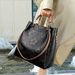 Women's autumn new fashionable textured embossed handbag with large capacity and high-end feeling bucket bag_voghion.com