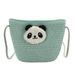Piccola borsa a tracolla piccola per telefono in paglia intrecciata da spiaggia estiva Little Panda 2025 per donna_voghion.com