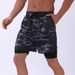 Shorts deportivos con estampado de camuflaje para hombre: shorts de secado rápido para entrenamiento y natación con forro incorporado (ligeros y transpirables para correr en la playa y deportes al aire libre)._voghion.com