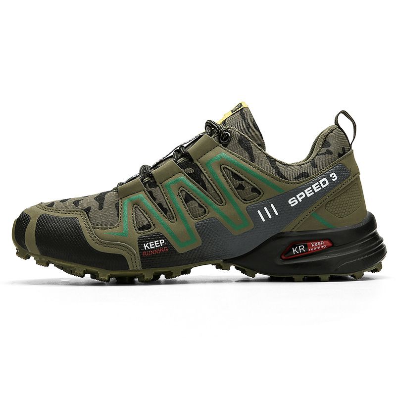 New Solomon large size outdoor sports leisure lightweight men's hiking shoes non-slip cycling shoes non-locking shoes_voghion.com