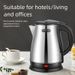 Premium 304 Stainless Steel Electric Kettle - Large Capacity With Automatic Power-Off, BPA-Free For Household_voghion.com