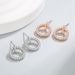 Earrings for women simple personality versatile circle earrings cold style anti allergic small earrings_voghion.com