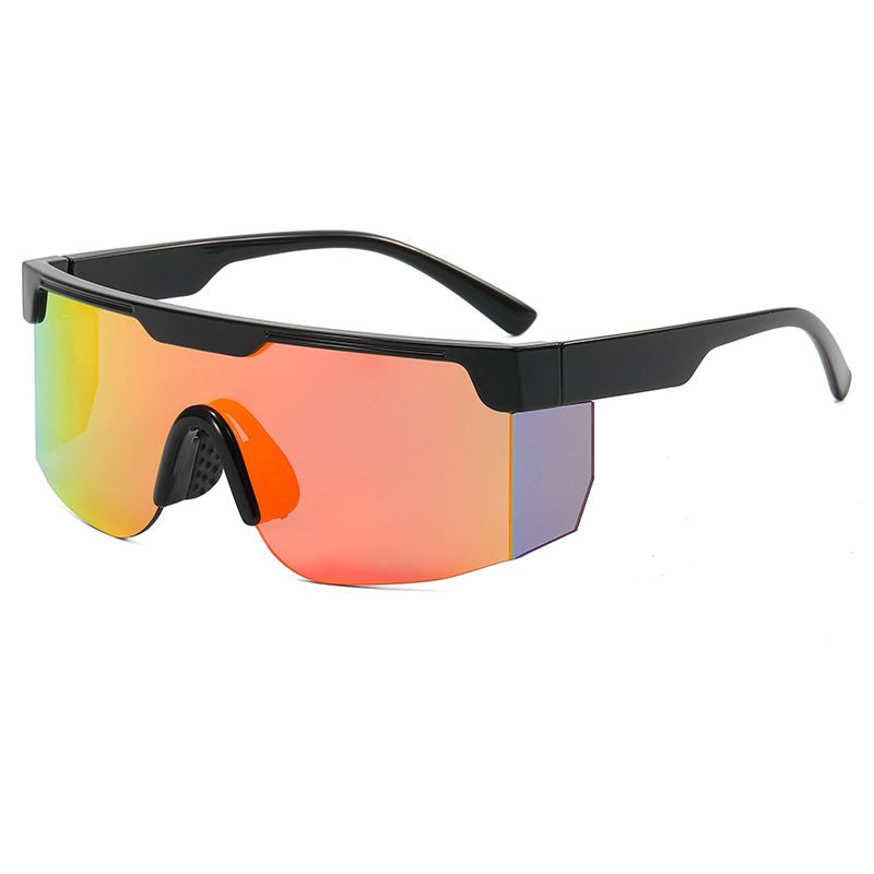 New sports sunglasses Men's and women's cycling sunglasses Dazzling one-piece sunglasses_voghion.com
