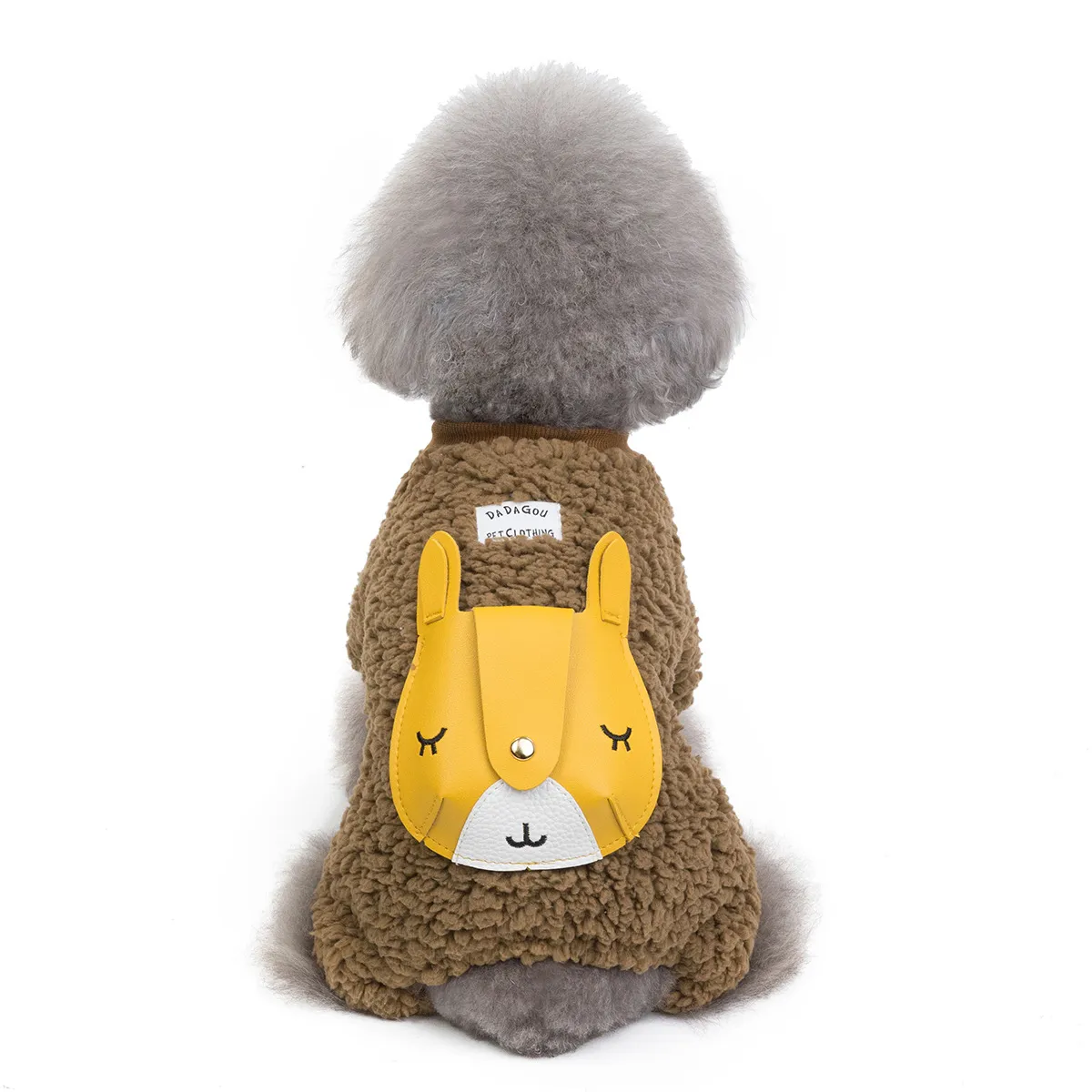 Pet Clothing Autumn/Winter New Teddy Dog Cat Bag Style 19 Thick Four Leg Velvet Clothes_voghion.com