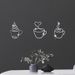 Industrial Coffee Wall Art Set – Matte Black Flat Iron Decor For Living Room & Café (3-Piece Abstract Line Art, Scandinavian Style, Ready-to-Hang)_voghion.com