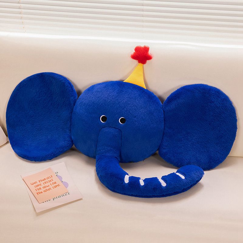Elephant-shaped Cute Plush Sofa Cushion Office Pillow For Bay Window Decor_voghion.com