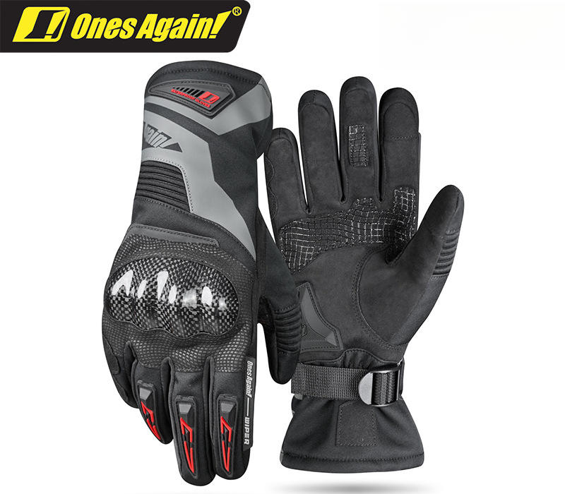 Luvas de inverno para motociclismo OnesAgain, longas, impermeáveis, resistentes ao vento e quentes, para homens e mulheres, com proteção anti-queda._voghion.com