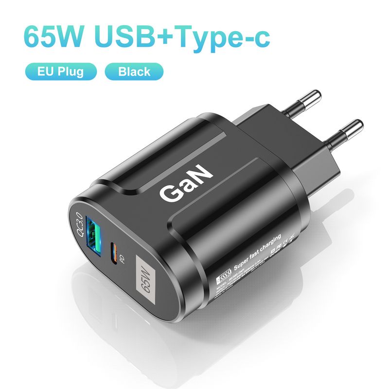 syct 65W GaN PD Fast Charging Mobile Phone Charger EU US UK Korea Adapter_voghion.com