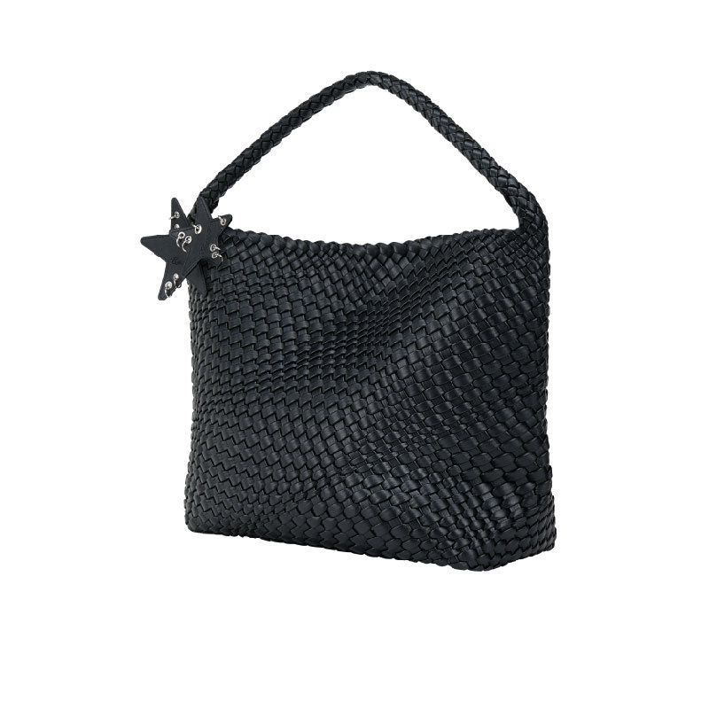 Design Frühling Sommer Champagner Farbe Rindsleder Gewebte Tote Für Frauen Große Kapazität Pendler Schulter Tasche Modische_voghion.com