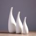 Nordic Minimalist White Ceramic Vase - Burnt Texture & Dry Flower Display For Home Decor
_voghion.com